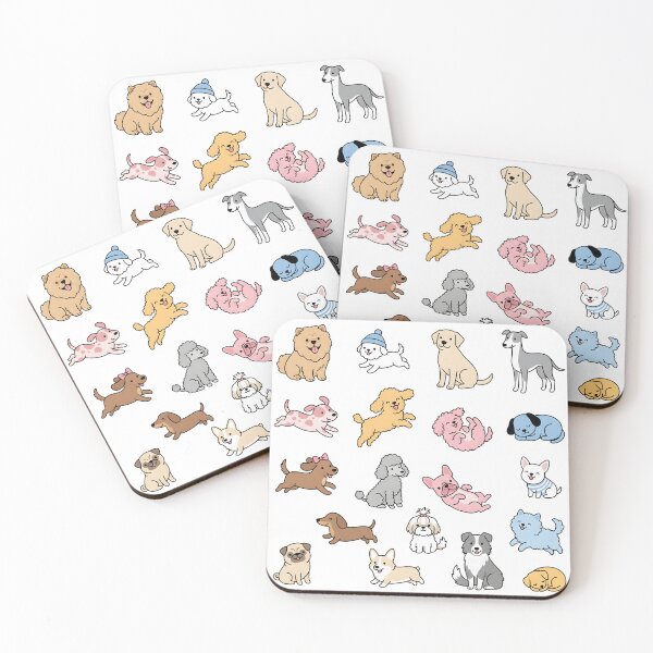 Item preview, Cute Dog Cartoon Set Kawaii Puppy Illustration Collection for Dog Lovers designed and sold by VineVibe16Studio.