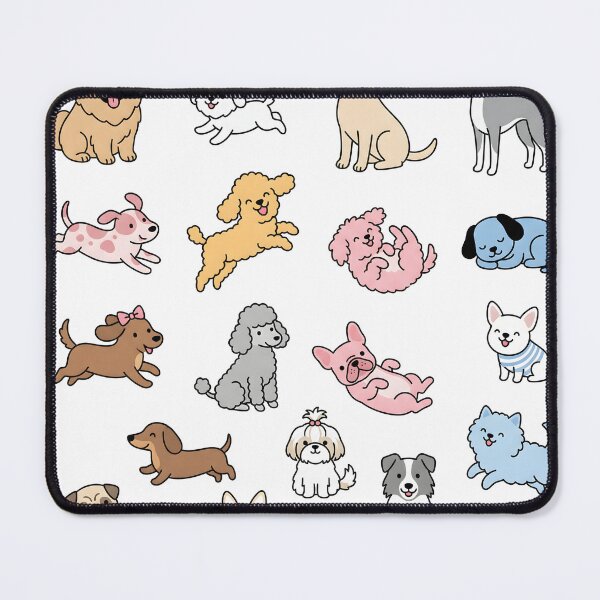 Item preview, Cute Dog Cartoon Set Kawaii Puppy Illustration Collection for Dog Lovers designed and sold by VineVibe16Studio.