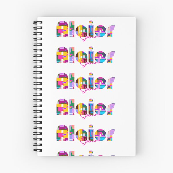 Item preview, Alaior, Spain, Vibrant Abstract City Typography Art designed and sold by Wanderful-roads.