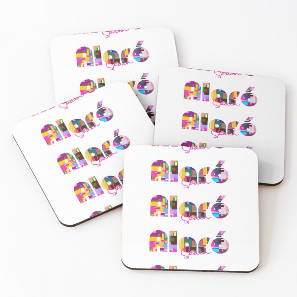 Item preview, Alaró, Spain, Vibrant Abstract City Typography Art designed and sold by Wanderful-roads.