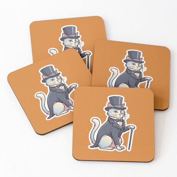 Item preview, gentleman cat designed and sold by Don Dorondon Studio.