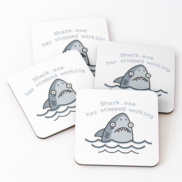 Item preview, cartoon shark in gray color designed and sold by Gadet100.