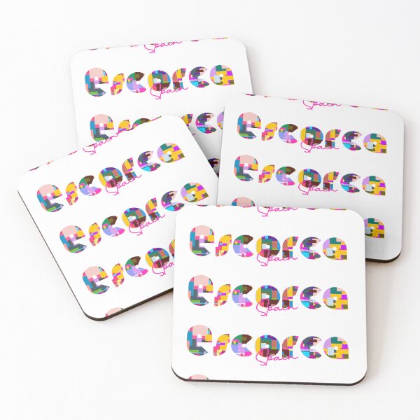Item preview, Escorca, Spain, Vibrant Abstract City Typography Art designed and sold by Wanderful-roads.