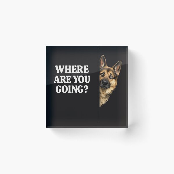 Item preview, Where Are You Going Funny German Shepherd Dog Lover T-Shirt, German Shepherd Owner Gift, Cute Funny Dog Lover Graphic Tee designed and sold by Maravillio.