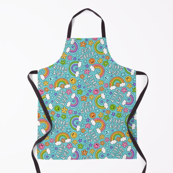 Item preview, Eat Shit Pretty Sweary Rainbow Floral designed and sold by KrisInStitches.
