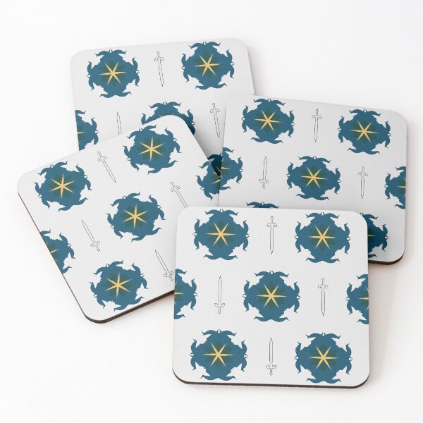 Item preview, Flower Knight Pattern - Tropical Florals and White designed and sold by Daniel Bevis Design.
