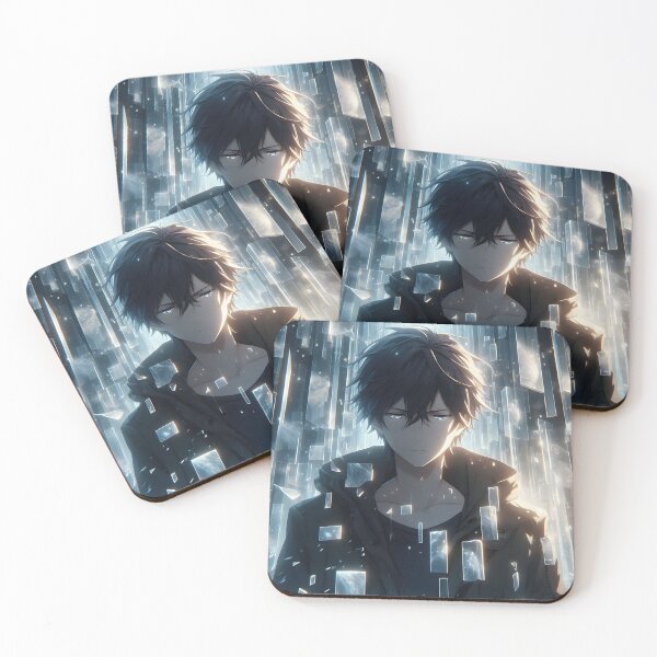 Item preview, Shattered Memories Fragmented Reality Melancholy Anime Boy Aesthetic designed and sold by MouradStudio.