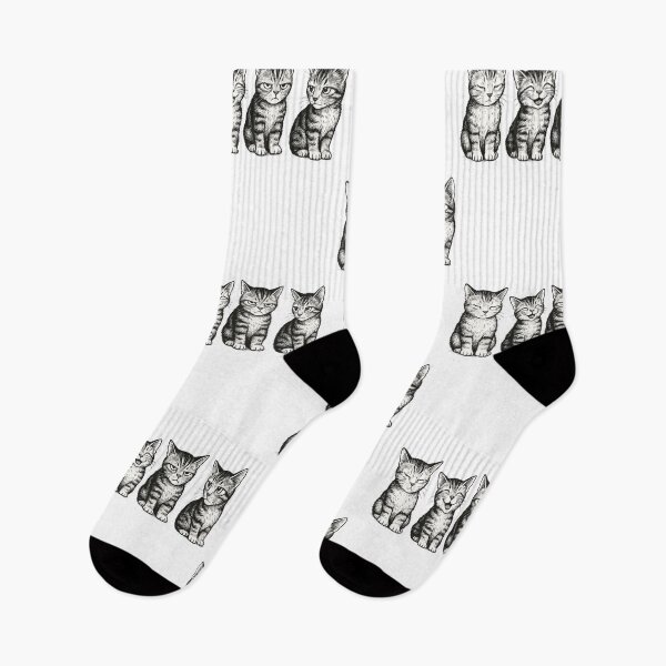 Item preview, graphic of four gray cats in different moods designed and sold by Gadet100.