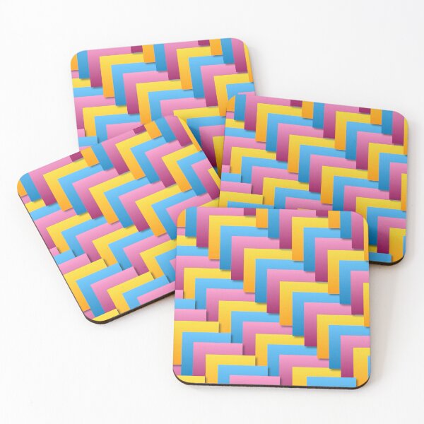 Item preview, Colorful Stepped Geometric Pattern Design designed and sold by IntelliMindDesigns.
