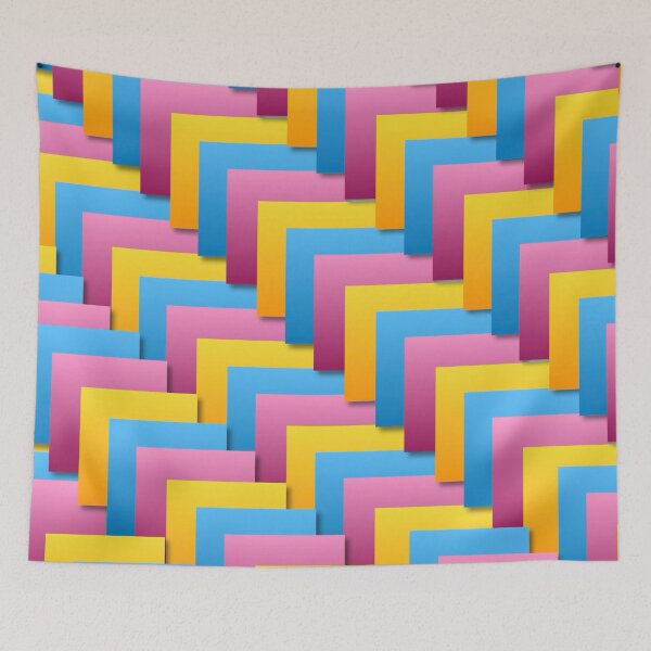 Item preview, Colorful Stepped Geometric Pattern Design designed and sold by IntelliMindDesigns.