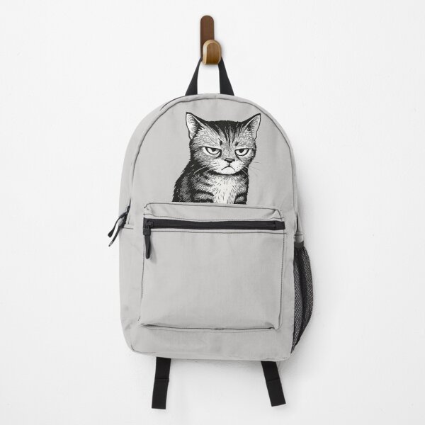 Item preview, a graphic of a gray, grumpy kitten designed and sold by Gadet100.