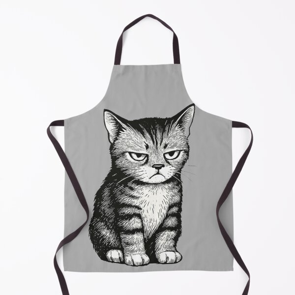 Item preview, a graphic of a gray, grumpy kitten designed and sold by Gadet100.