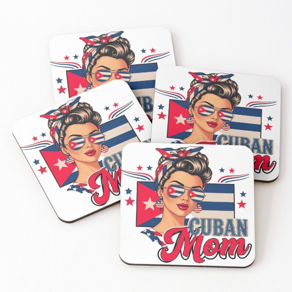 Item preview, Cuban Mom Retro Pin-Up Patriotic Flag Sunglasses Design designed and sold by BeatyinChaos.