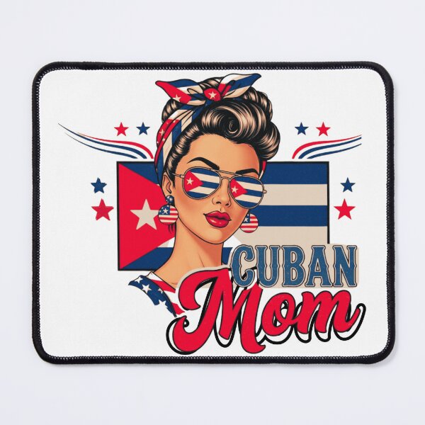 Item preview, Cuban Mom Retro Pin-Up Patriotic Flag Sunglasses Design designed and sold by BeatyinChaos.