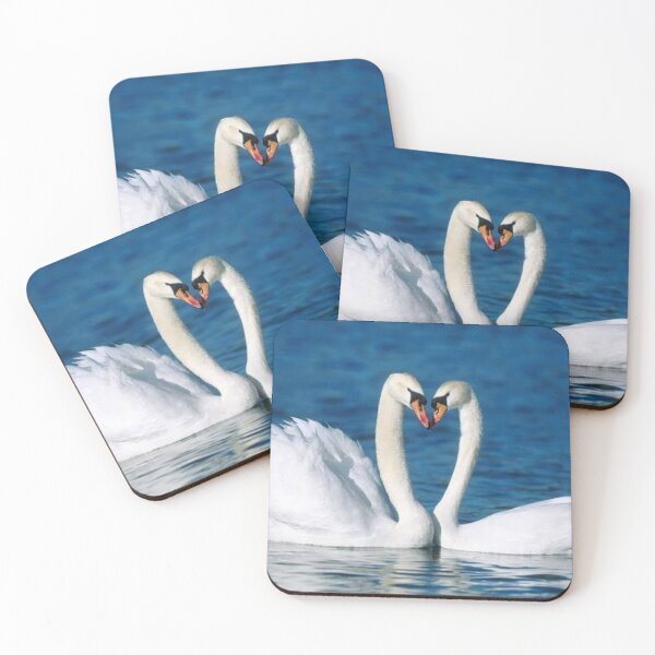 Item preview, Swan Heart: Two Mute Swans in Love designed and sold by GUINewAlex.