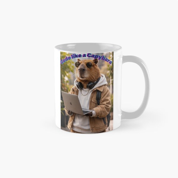 Item preview, Code like a Capybare designed and sold by GlitterAndStars.