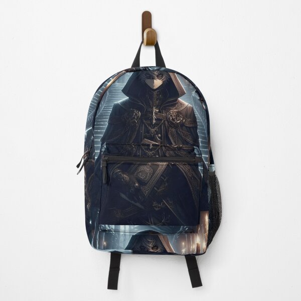 Item preview, Hooded Occult Mage Ancient Grimoire Dark Academia Gothic Anime Art designed and sold by MouradStudio.