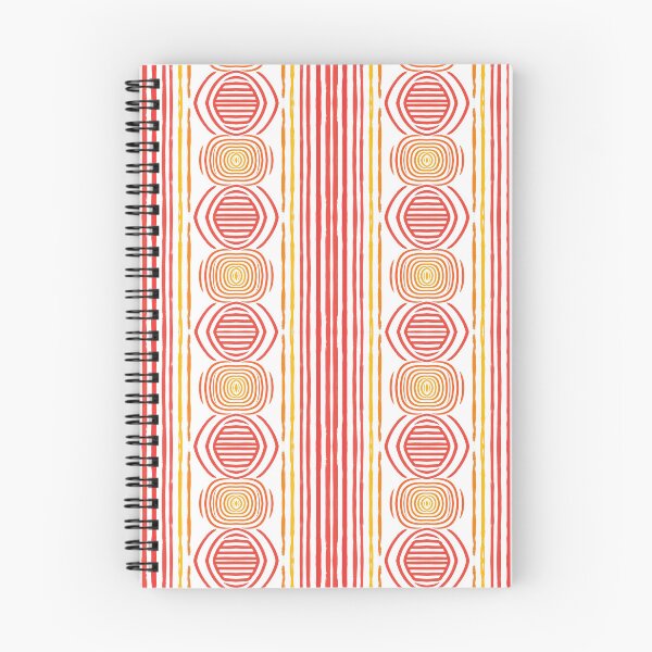 Item preview, Seamless geometric pattern with red and orange stripes designed and sold by ScreenPin.