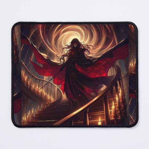 Item preview, Crimson Cloak Dark Lord Magical Vortex Gothic Fantasy Anime designed and sold by MouradStudio.