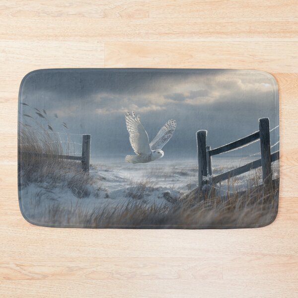 Item preview, A Snowy Owl flying low over an Arctic plain, Birds in Motion designed and sold by CDC40.