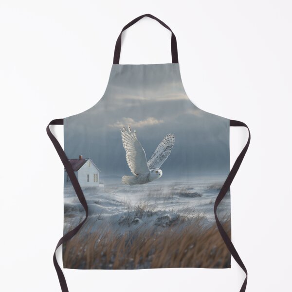 Item preview, A Snowy Owl flying low over an Arctic plain, Birds in Motion designed and sold by CDC40.