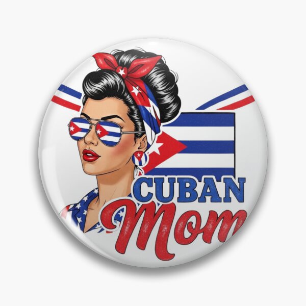 Item preview, Cuban Mom Vintage Rockabilly Flag Reflection Sunglasses Design designed and sold by BeatyinChaos.