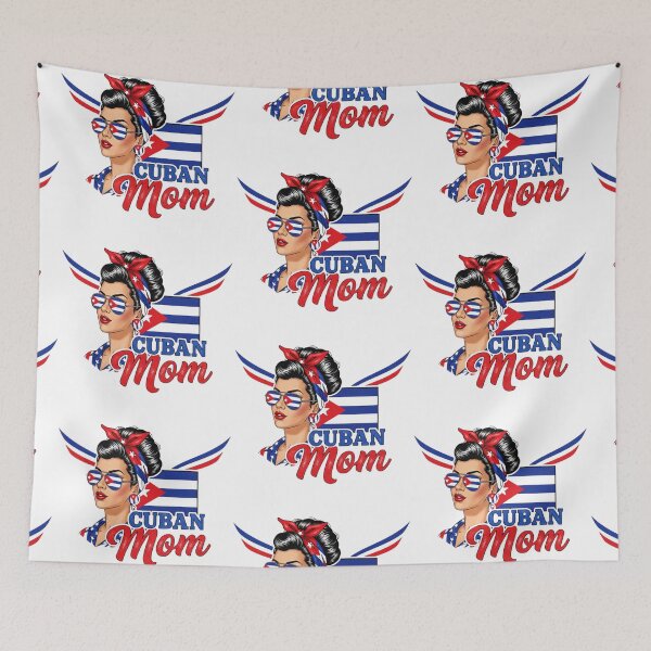 Item preview, Cuban Mom Vintage Rockabilly Flag Reflection Sunglasses Design designed and sold by BeatyinChaos.