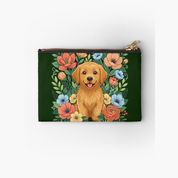 Item preview, Cute Golden Retriever Puppy Floral Design - Dog Lover Gift designed and sold by The Real Life Symphony.
