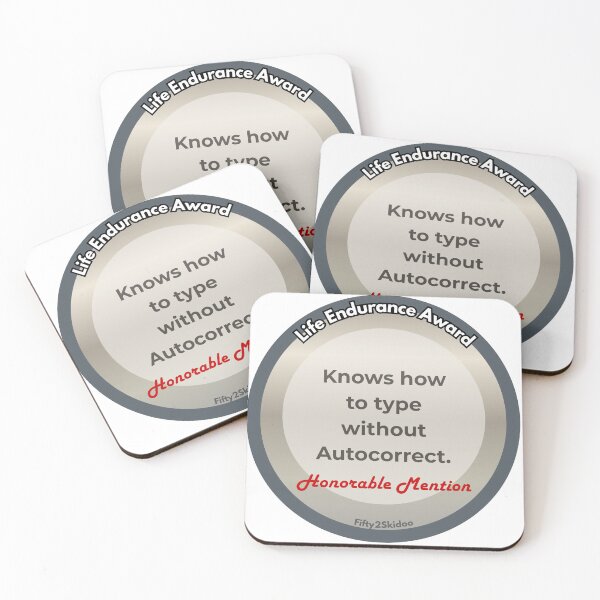 Item preview, Endurance Award Autocorrect designed and sold by Fifty2Skidoo.