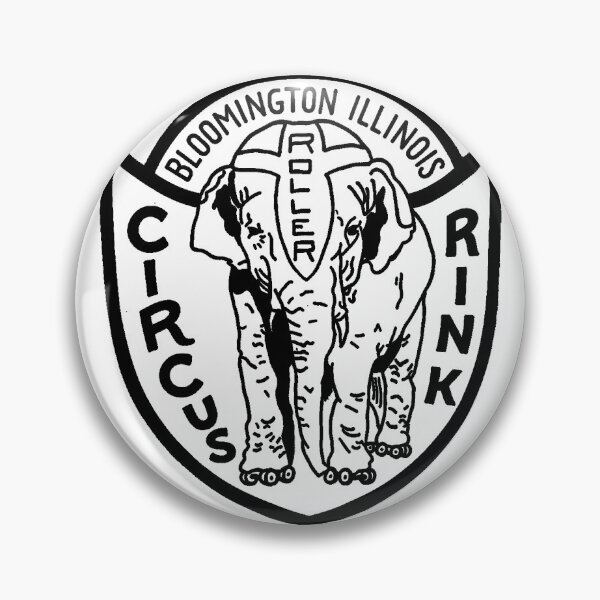 Item preview, Bloomington Illinois Circus Roller Rink Illinois Roller Skating Rink Sticker Decal Label Design 3 designed and sold by tislord.