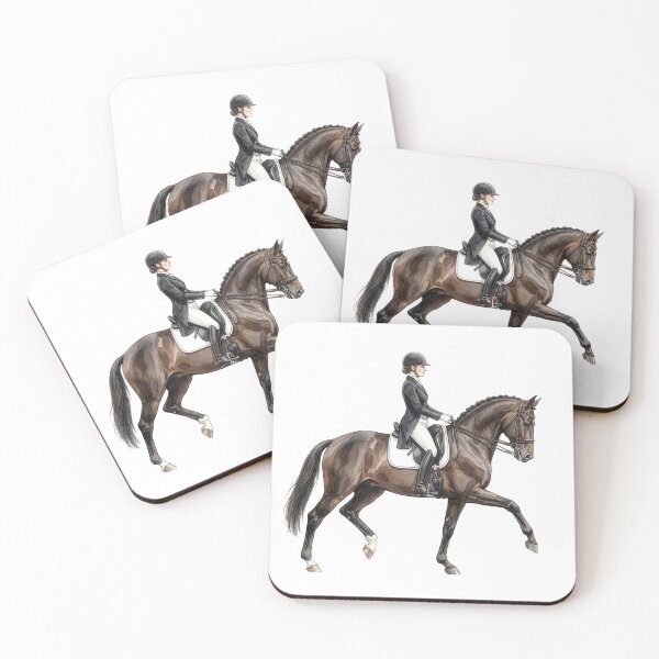 Item preview, Dressage Horse Rider Elegant Equestrian Art designed and sold by Rutvain.