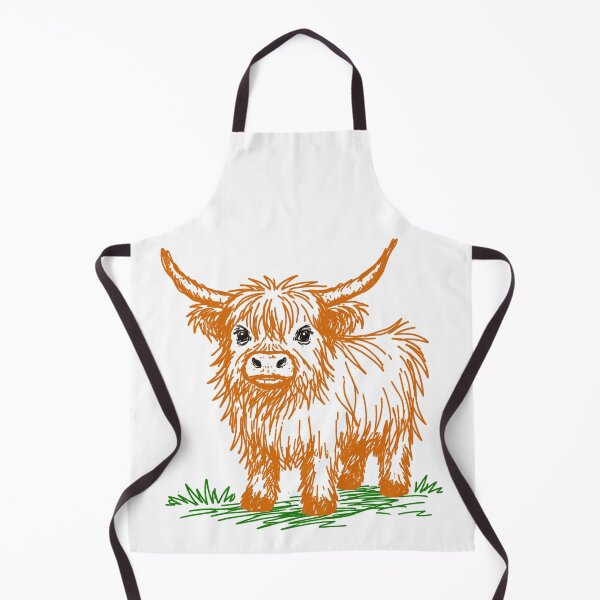 Item preview, Highland Cow Scribble Art - Scottish Heilan Coo Line Drawing designed and sold by Loom on the Loch.