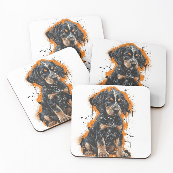 Item preview, TENNESSEE BLUETICK COONHOUND- POUTER PAINT SPLATTER designed and sold by Pickle Wicked Designs.
