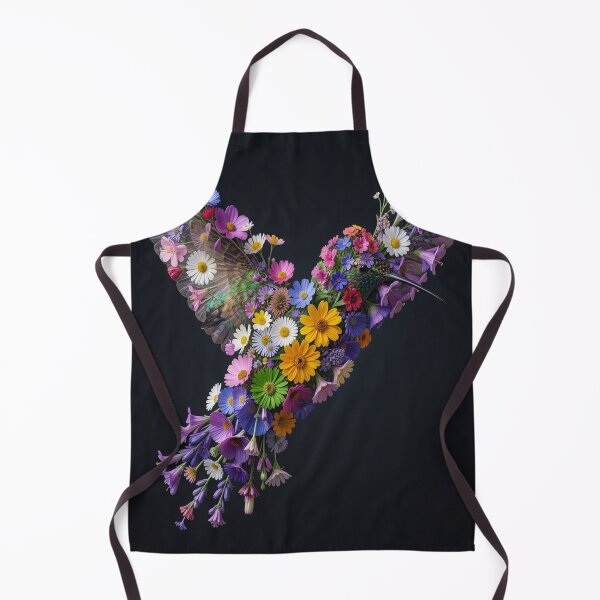 Item preview, Made of Flowers — Hummingbird Floral Silhouette Art Print designed and sold by GrowNest.