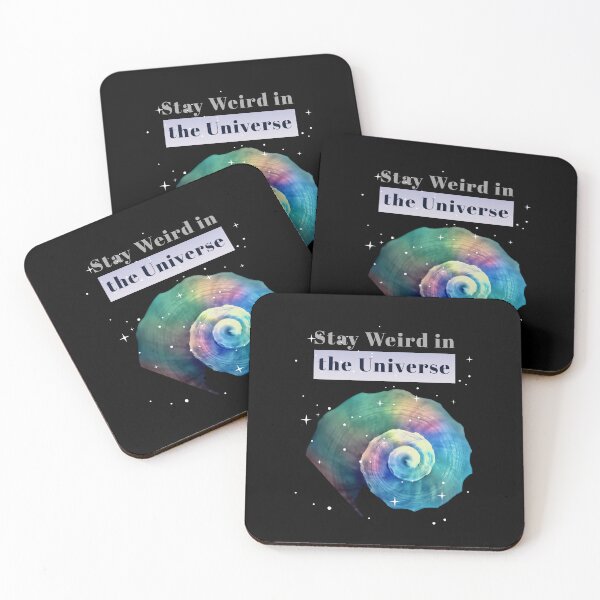 Item preview, Stay Weird in the Universe – Cosmic Spiral Shell | Neurodivergent Pride designed and sold by Aquarius-club.