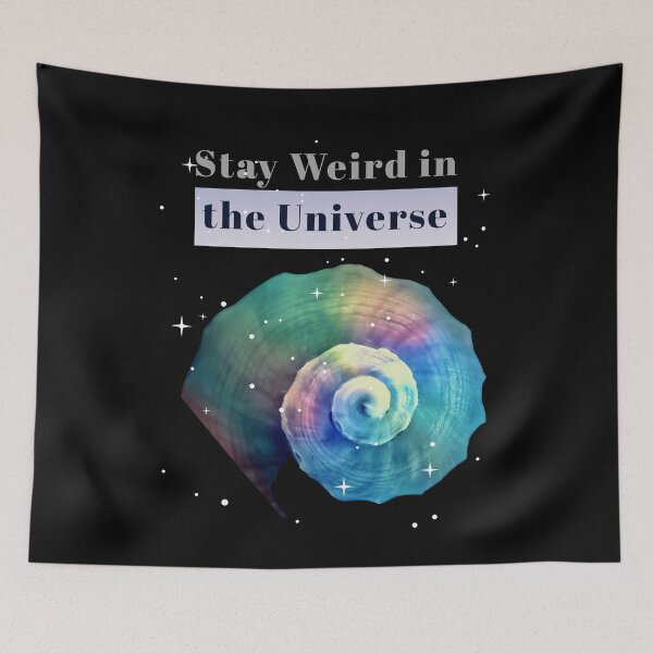 Item preview, Stay Weird in the Universe – Cosmic Spiral Shell | Neurodivergent Pride designed and sold by Aquarius-club.