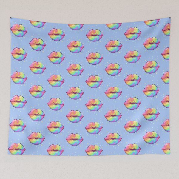 Item preview, Cartoon multi coloured lips designed and sold by carlsmart1.