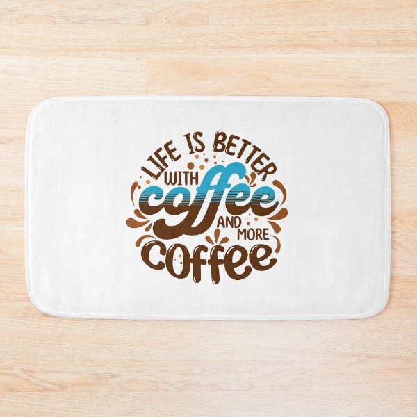 Item preview, Life is better with coffee  - Blue edition designed and sold by Teacuppupdesign.