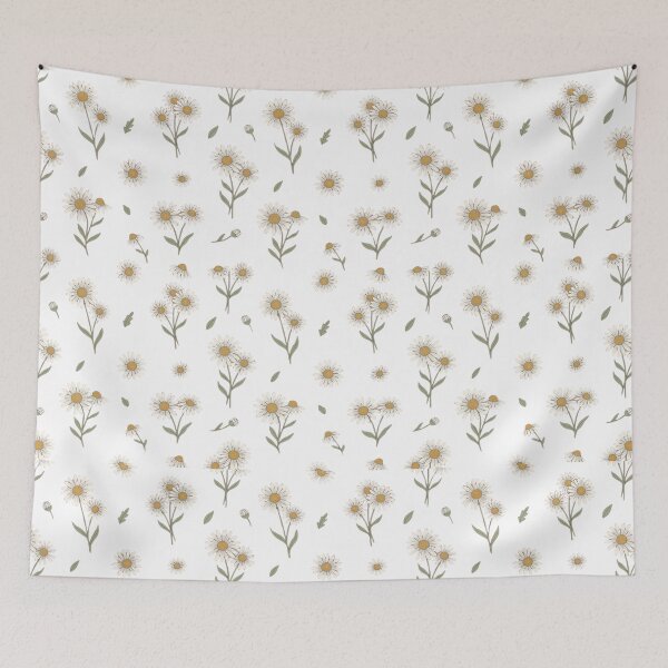 Item preview, Minimal Daisy Seamless Pattern Small White Flowers on Clean Background designed and sold by daila70.