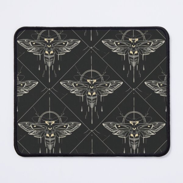 Item preview, Moths & Occult Geometry | Dark Gothic Seamless Pattern designed and sold by kabucino.