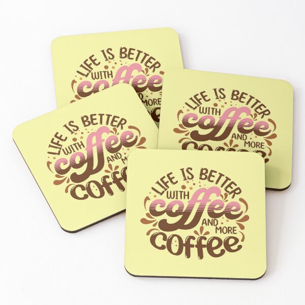 Item preview, Life is better with coffee  - Pink edition designed and sold by Teacuppupdesign.