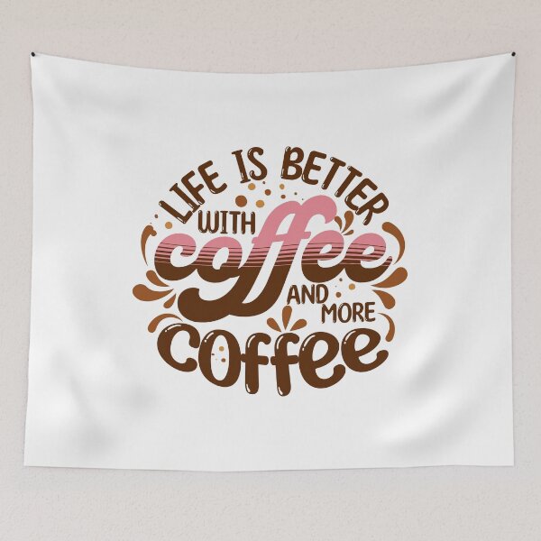 Item preview, Life is better with coffee  - Pink edition designed and sold by Teacuppupdesign.