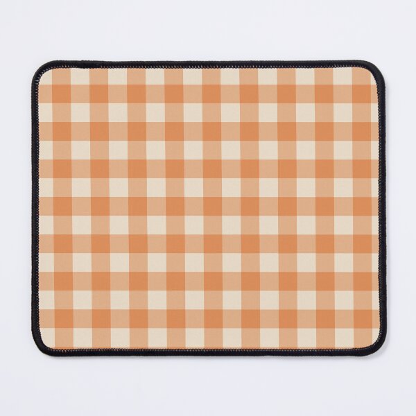 Item preview, Terracotta and Charcoal Gingham Picnic Pattern, Aesthetic Burnt Orange Plaid Gingham Check, Earthy Orange and Dark Grey Gingham Aesthetic, Modern Terracotta Gingham Plaid Checkerboard designed and sold by VivaFy.