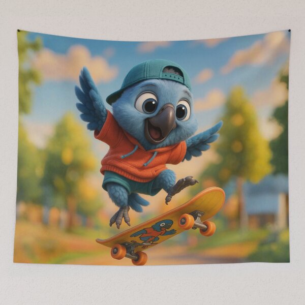 Item preview, Skater Spixs Macaw designed and sold by Sillytoe.