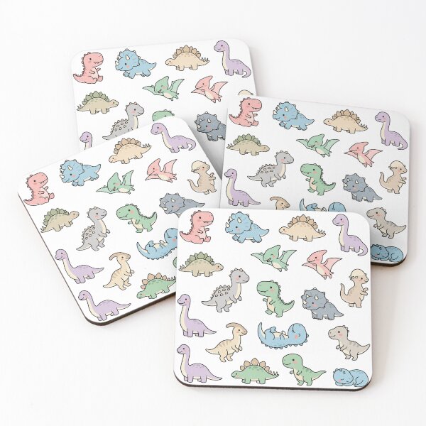 Item preview, Kawaii Pastel Dinosaur Sticker Sheet Cute Dinosaur Doodles designed and sold by VineVibe16Studio.
