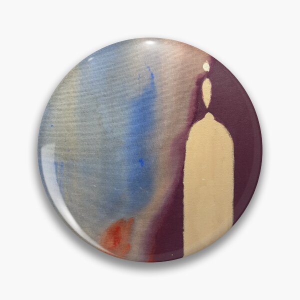 Item preview, Ivory Statement Earring with Abstract Blue Face – Bijouterie Series designed and sold by Gela Mikava.