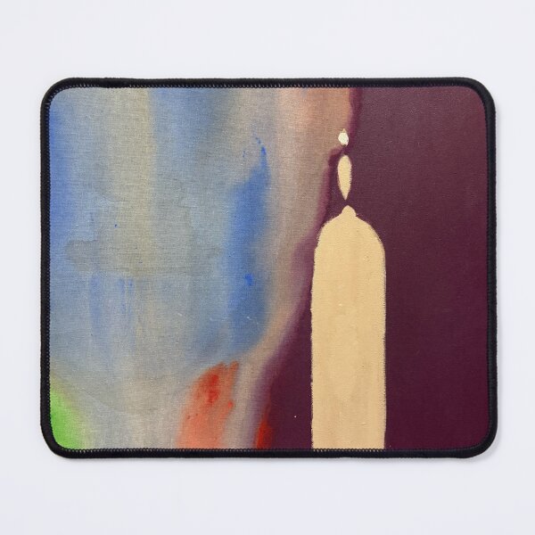 Item preview, Ivory Statement Earring with Abstract Blue Face – Bijouterie Series designed and sold by Gela Mikava.