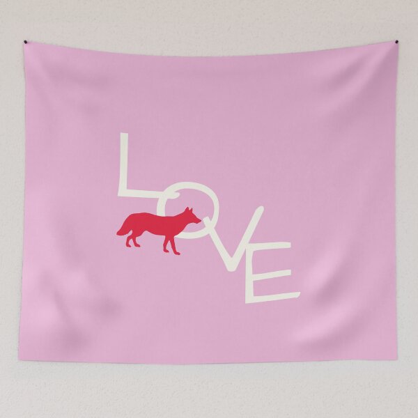 Item preview, Simply Love - Fox/Dog Lover Modern LOVE Artwork designed and sold by Teacuppupdesign.