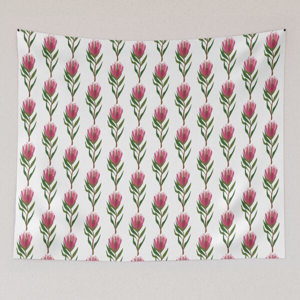 Item preview, Pink Proteas with Green Leaves designed and sold by OrchidiemC.