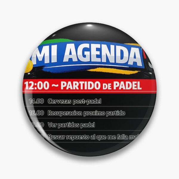 Item preview, MY PADEL AGENDA black designed and sold by padel-MR.